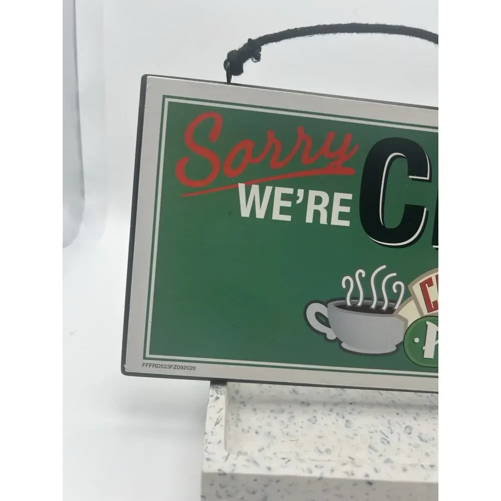 Friends Central Perk Reversible Hanging Sign Wall Art | 12 x 5 Inches